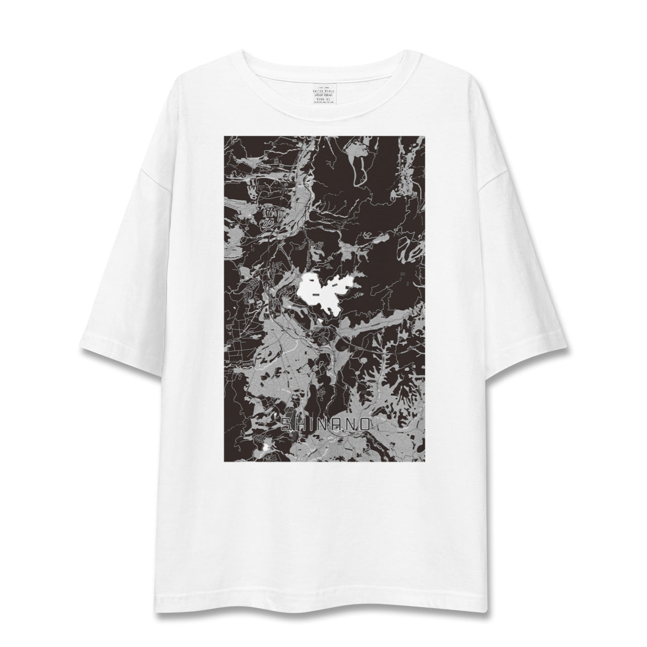 【信濃(長野県)】地図柄ビッグシルエットTシャツ