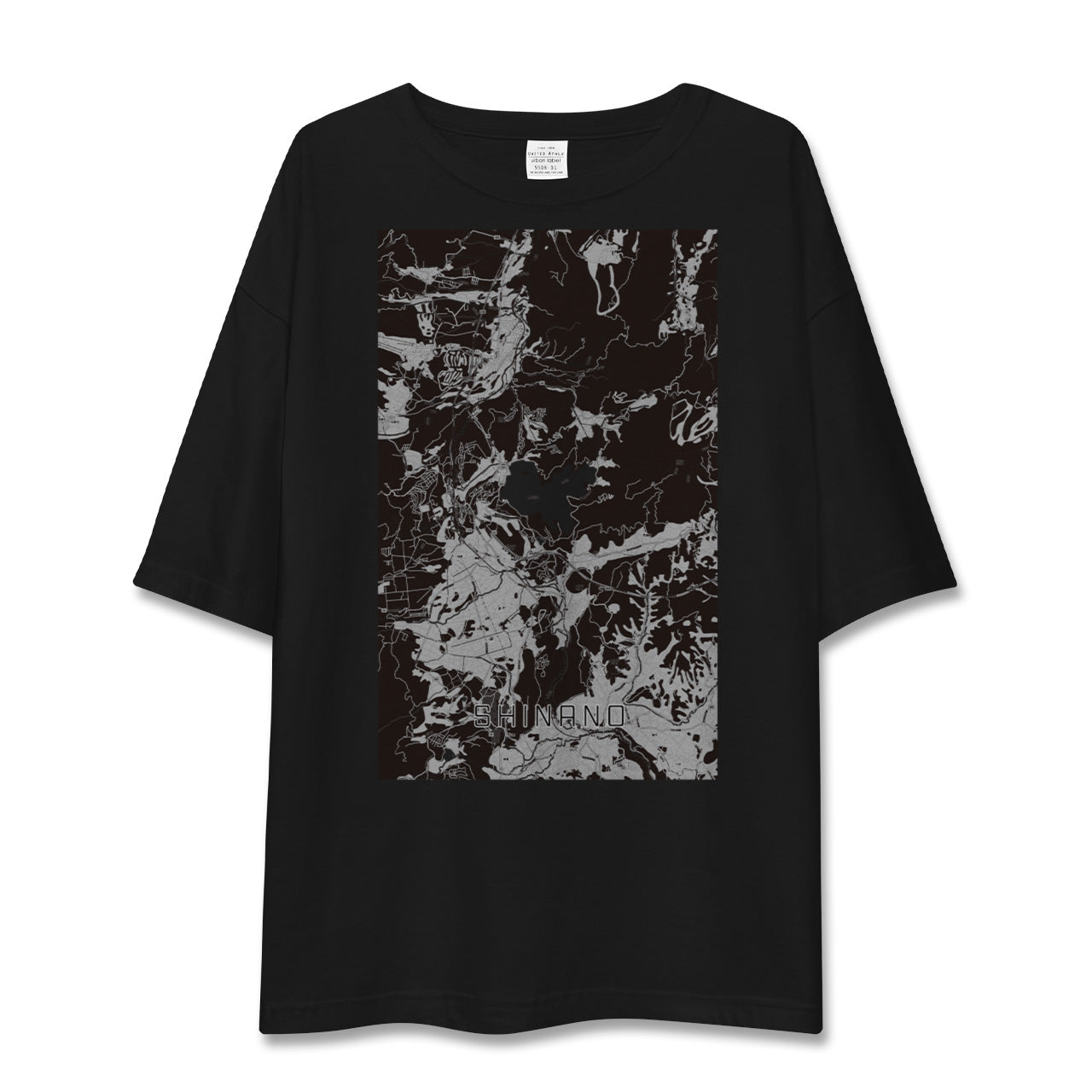 【信濃(長野県)】地図柄ビッグシルエットTシャツ
