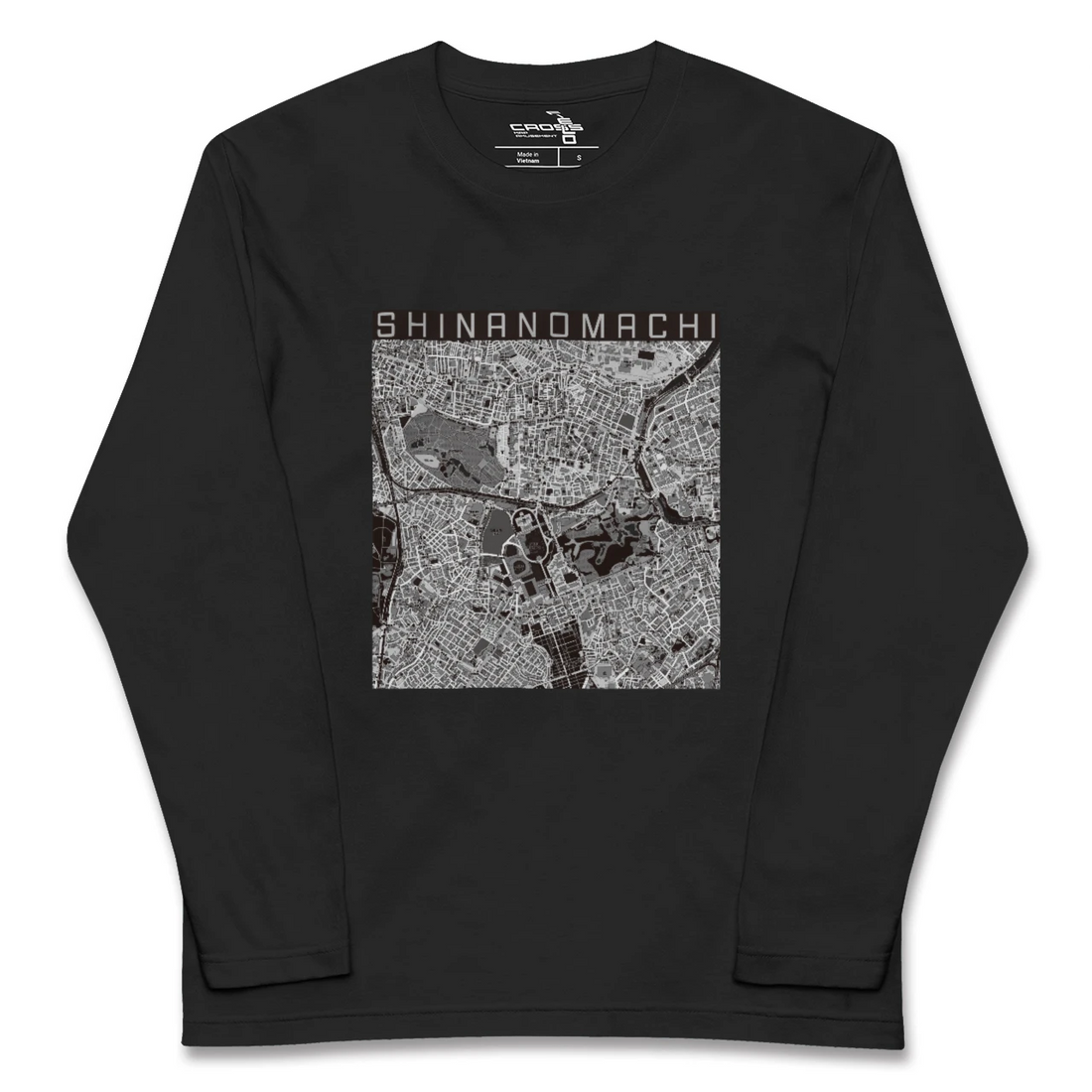 【信濃町(東京都)】地図柄ロングスリーブTシャツ