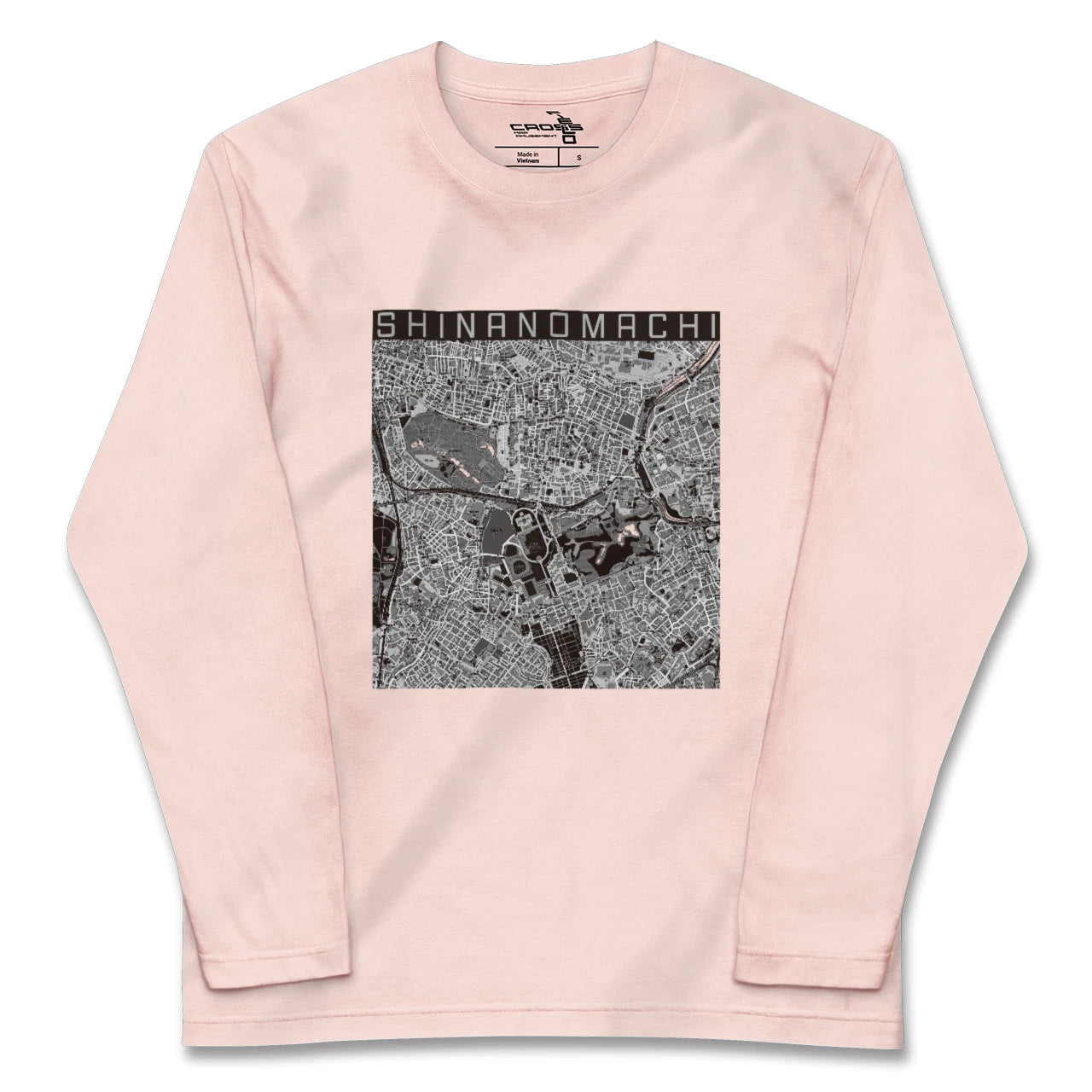 【信濃町(東京都)】地図柄ロングスリーブTシャツ