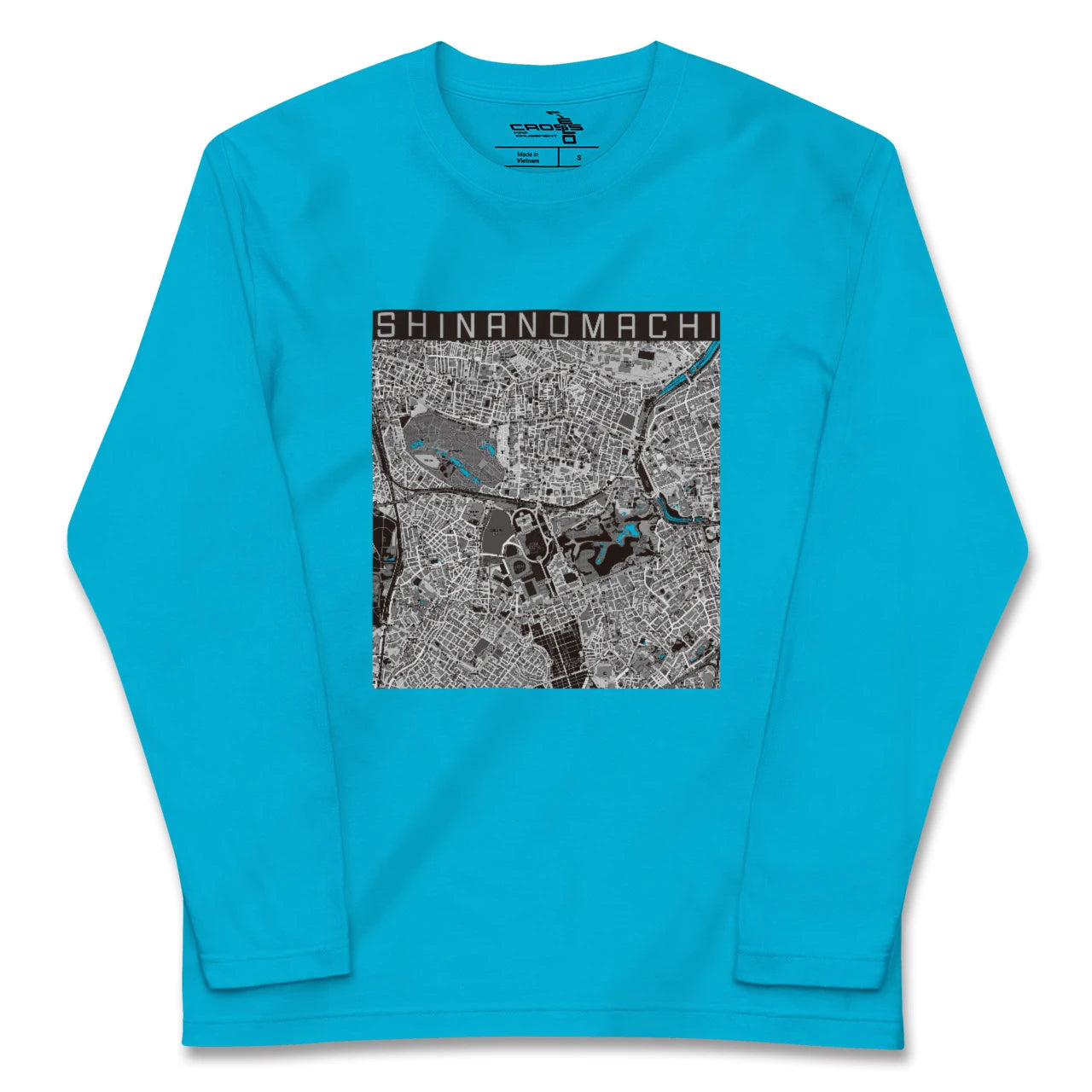 【信濃町(東京都)】地図柄ロングスリーブTシャツ