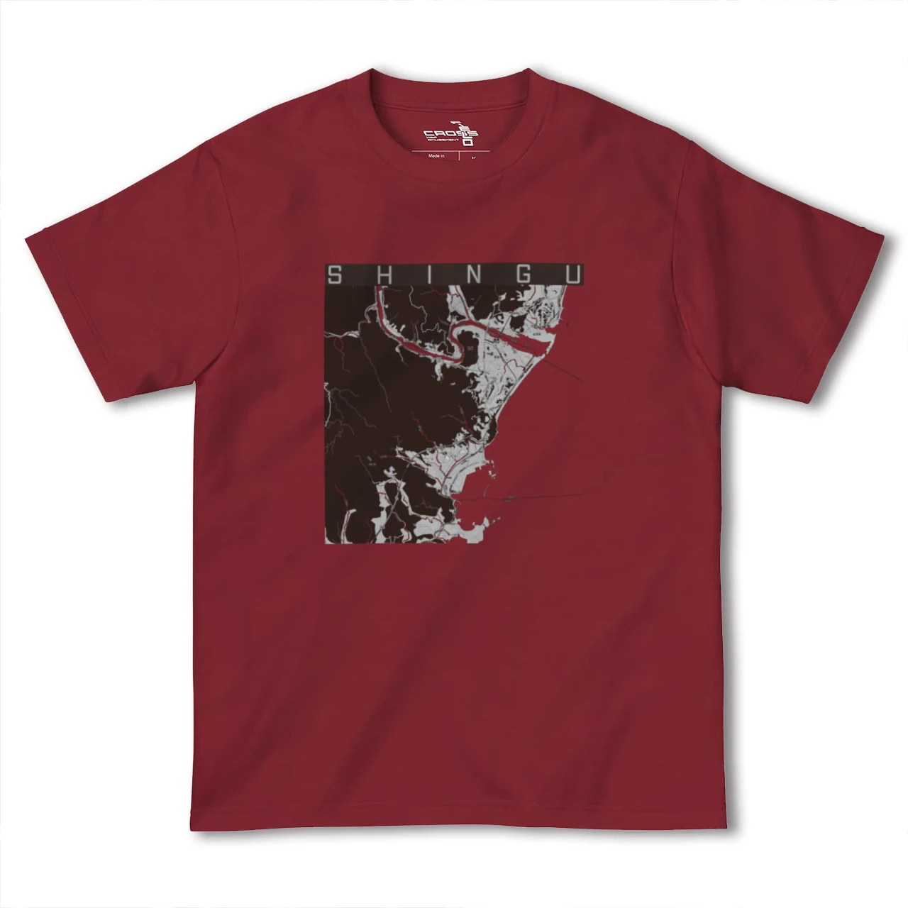 【新宮(和歌山県)(和歌山県)】地図柄ヘビーウェイトTシャツ
