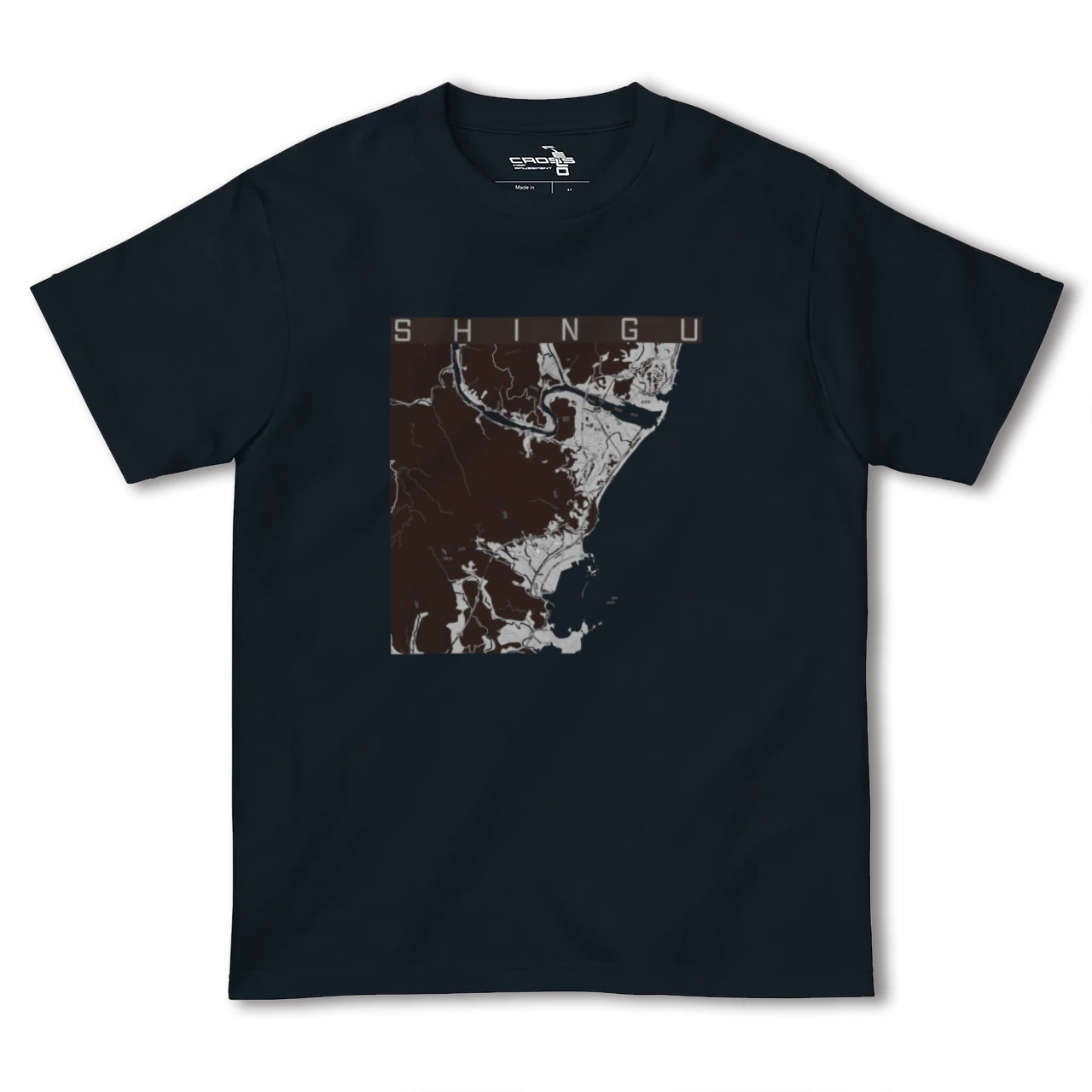 【新宮(和歌山県)(和歌山県)】地図柄ヘビーウェイトTシャツ