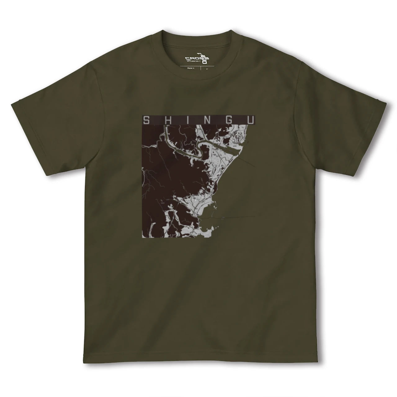 【新宮(和歌山県)(和歌山県)】地図柄ヘビーウェイトTシャツ