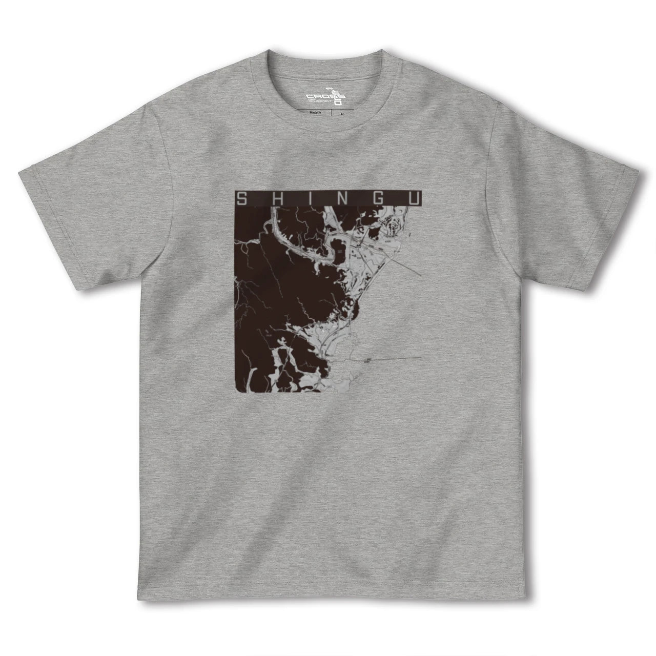 【新宮(和歌山県)(和歌山県)】地図柄ヘビーウェイトTシャツ