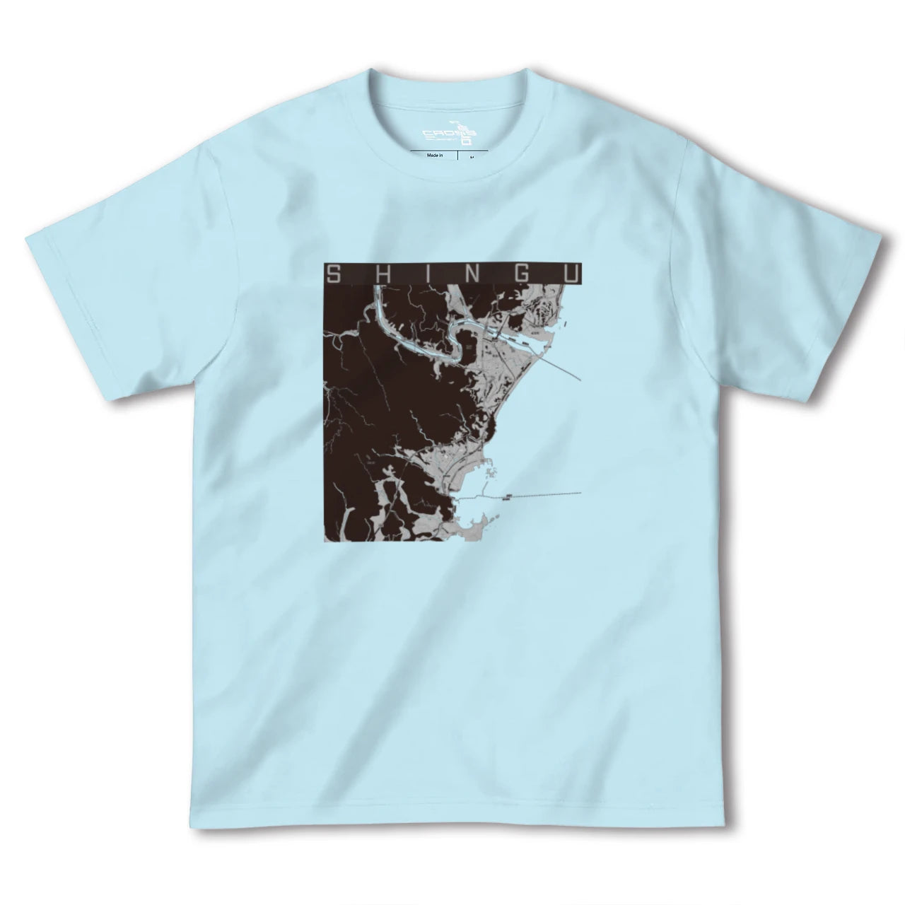 【新宮(和歌山県)(和歌山県)】地図柄ヘビーウェイトTシャツ
