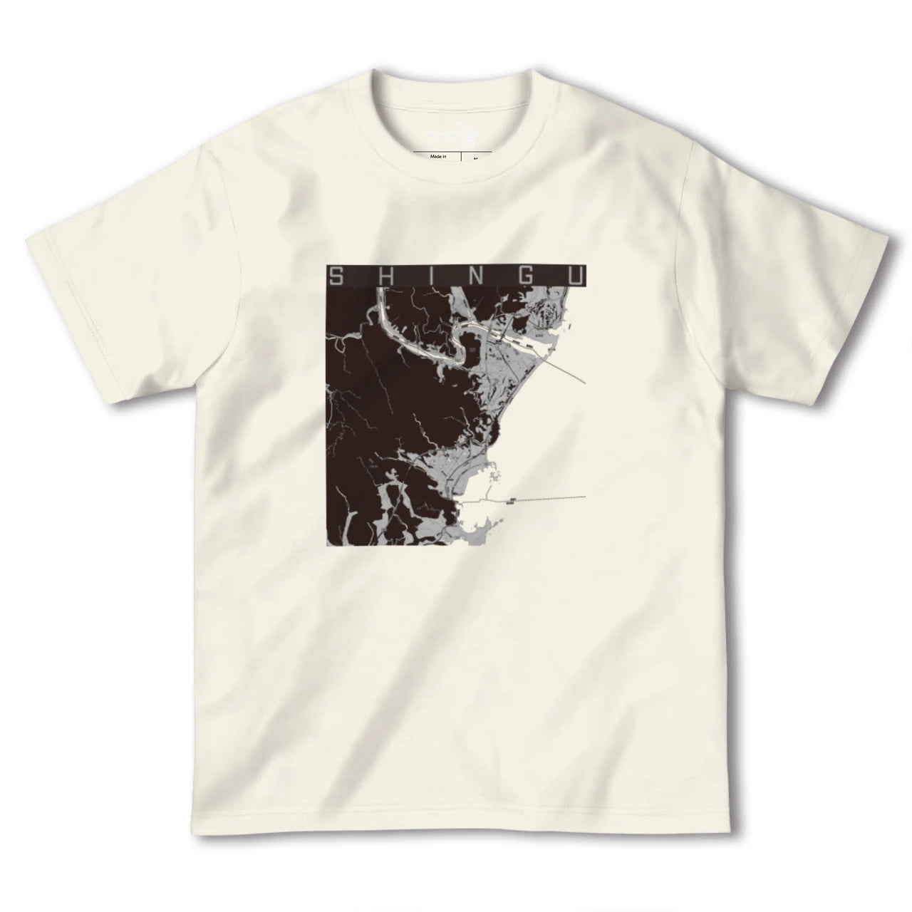 【新宮(和歌山県)(和歌山県)】地図柄ヘビーウェイトTシャツ