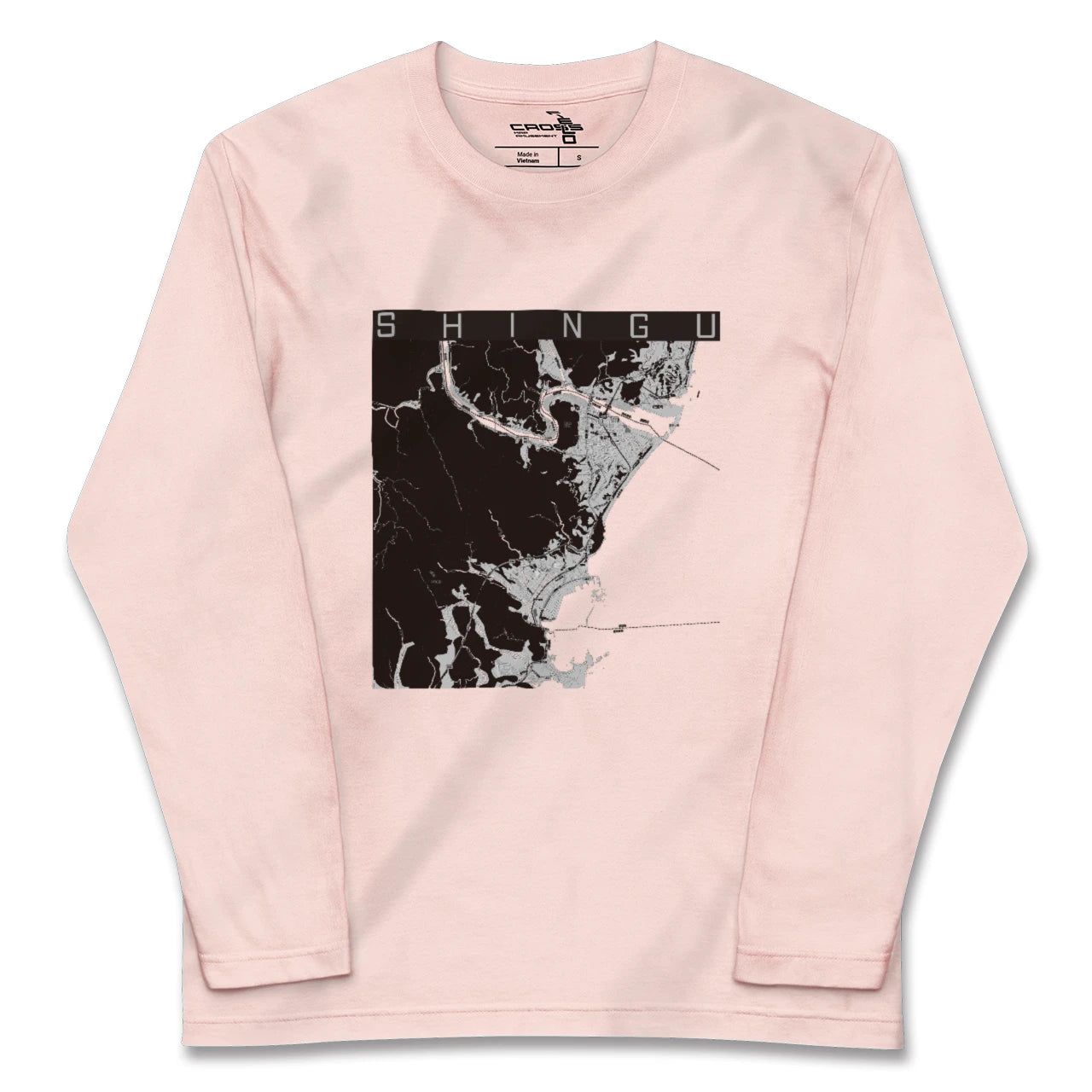 【新宮(和歌山県)(和歌山県)】地図柄ロングスリーブTシャツ