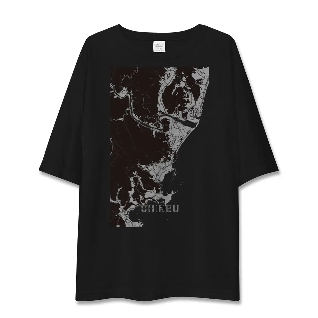 【新宮(和歌山県)(和歌山県)】地図柄ビッグシルエットTシャツ