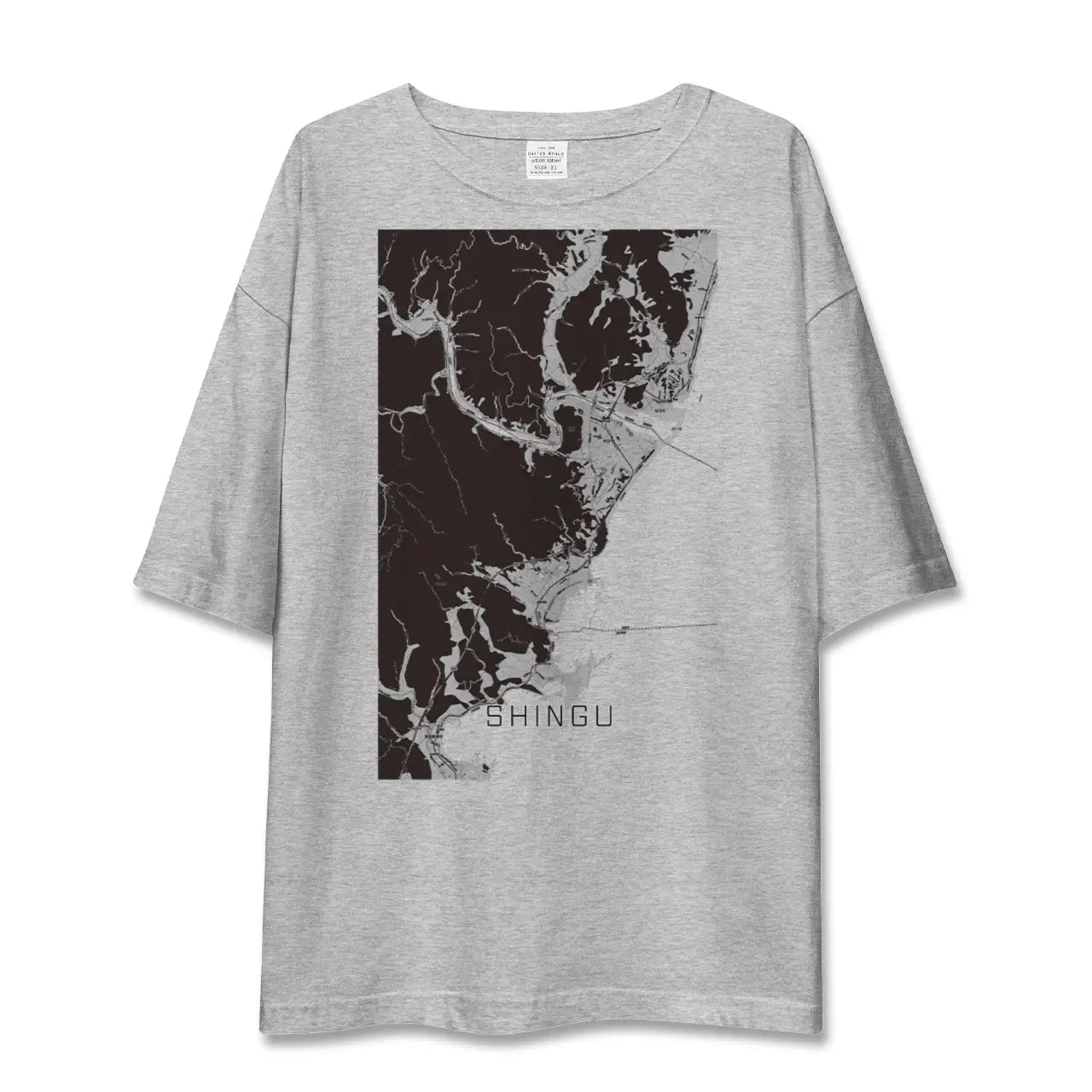 【新宮(和歌山県)(和歌山県)】地図柄ビッグシルエットTシャツ