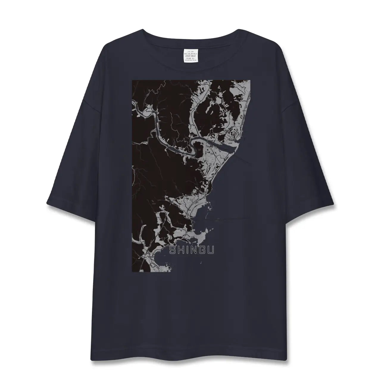 【新宮(和歌山県)(和歌山県)】地図柄ビッグシルエットTシャツ