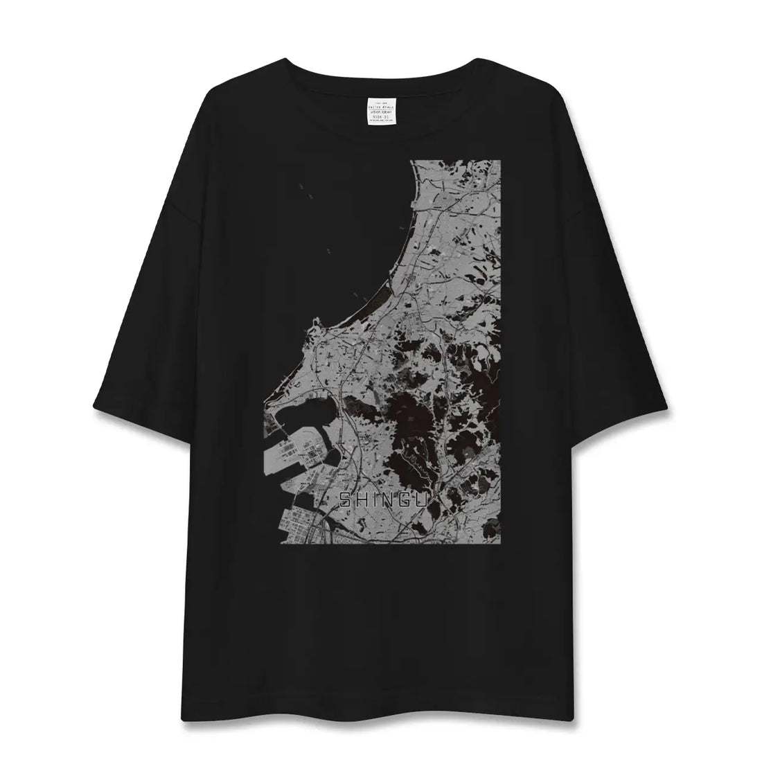 【新宮(福岡県)】地図柄ビッグシルエットTシャツ