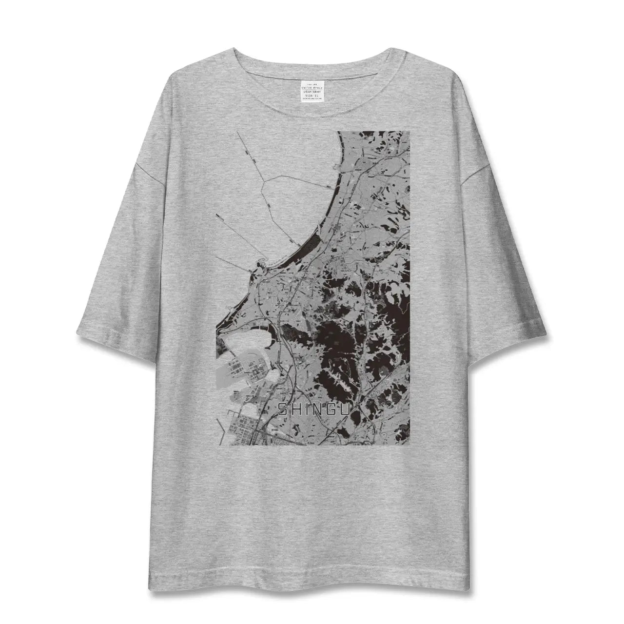 【新宮(福岡県)】地図柄ビッグシルエットTシャツ