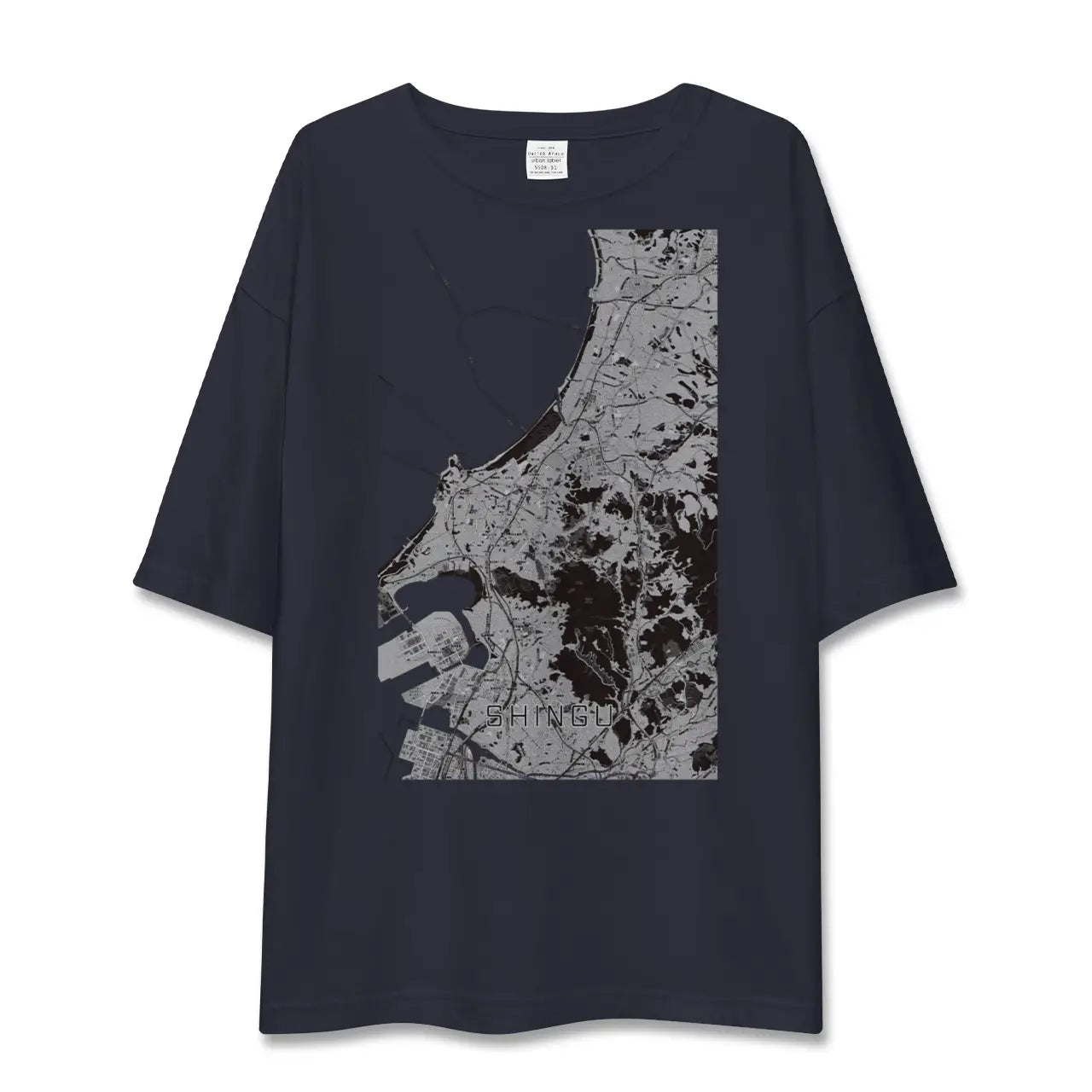 【新宮(福岡県)】地図柄ビッグシルエットTシャツ