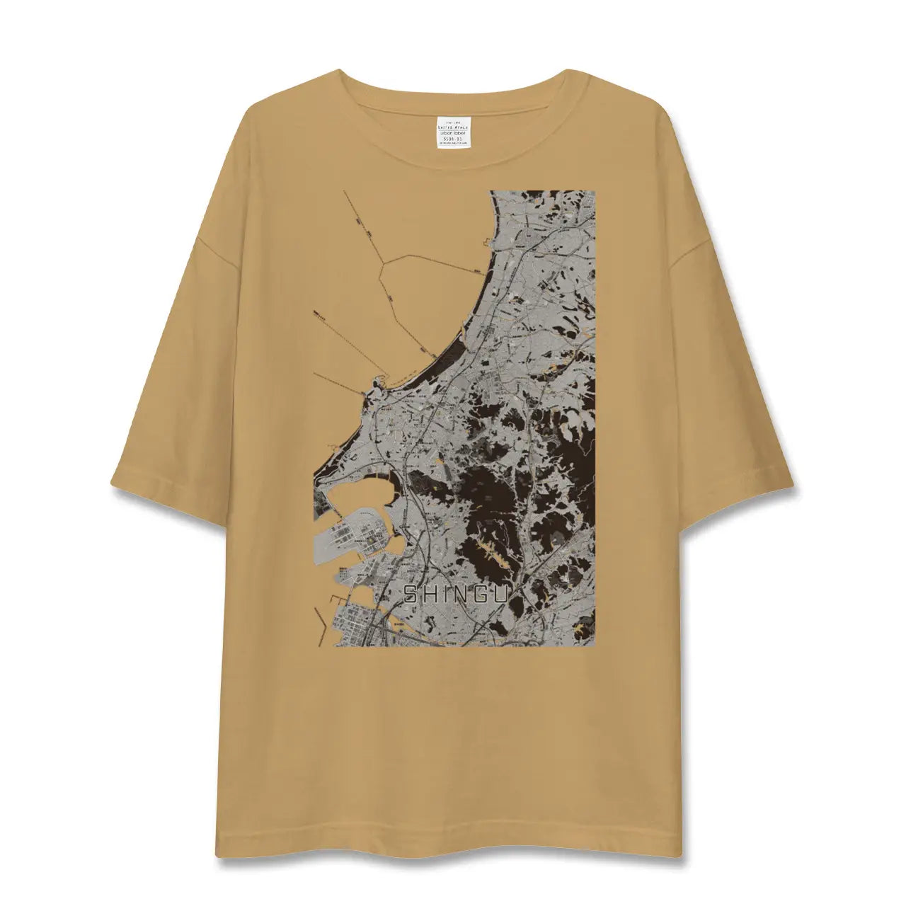 【新宮(福岡県)】地図柄ビッグシルエットTシャツ
