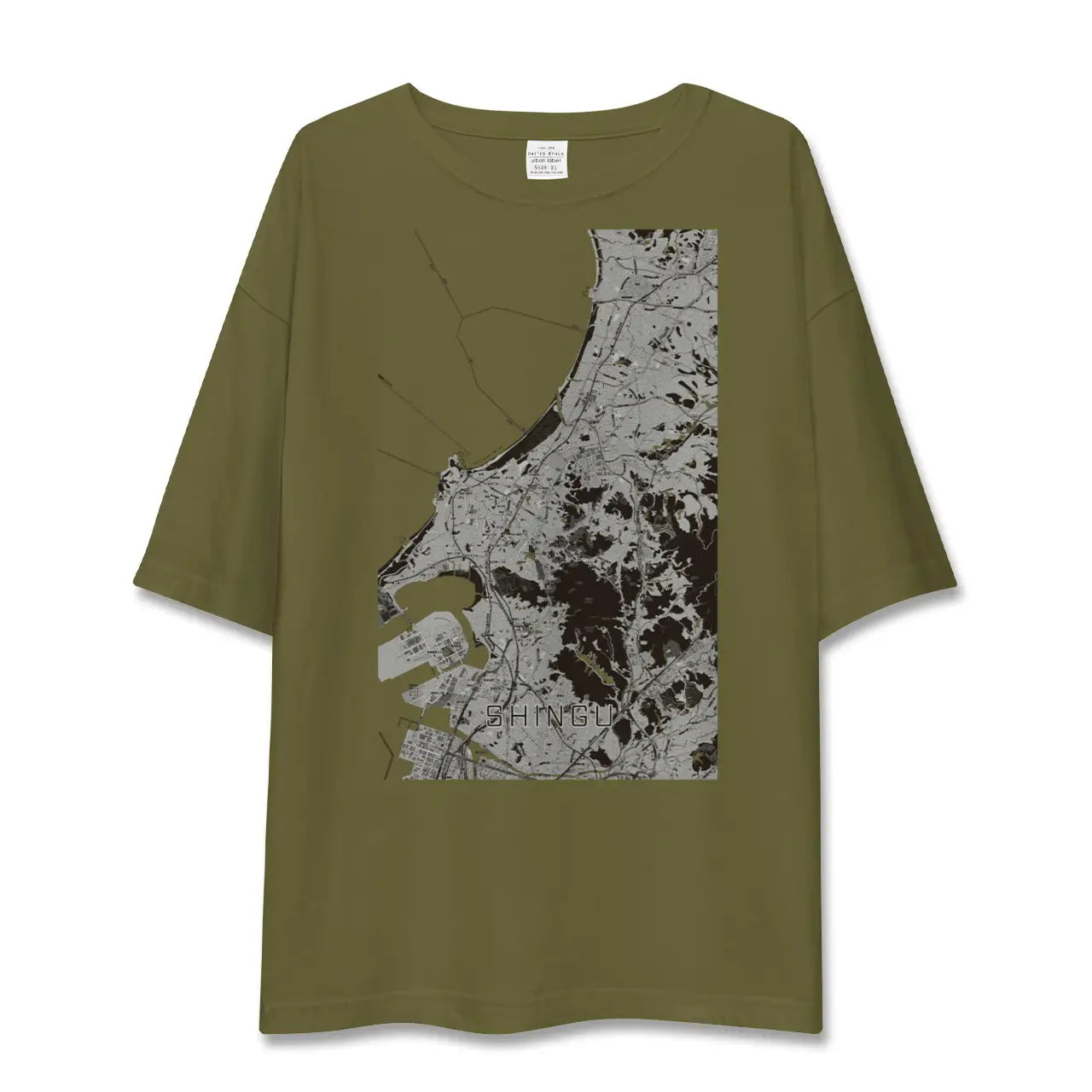【新宮(福岡県)】地図柄ビッグシルエットTシャツ