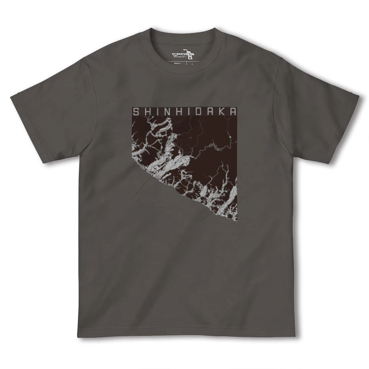 【新ひだか(北海道)】地図柄ヘビーウェイトTシャツ