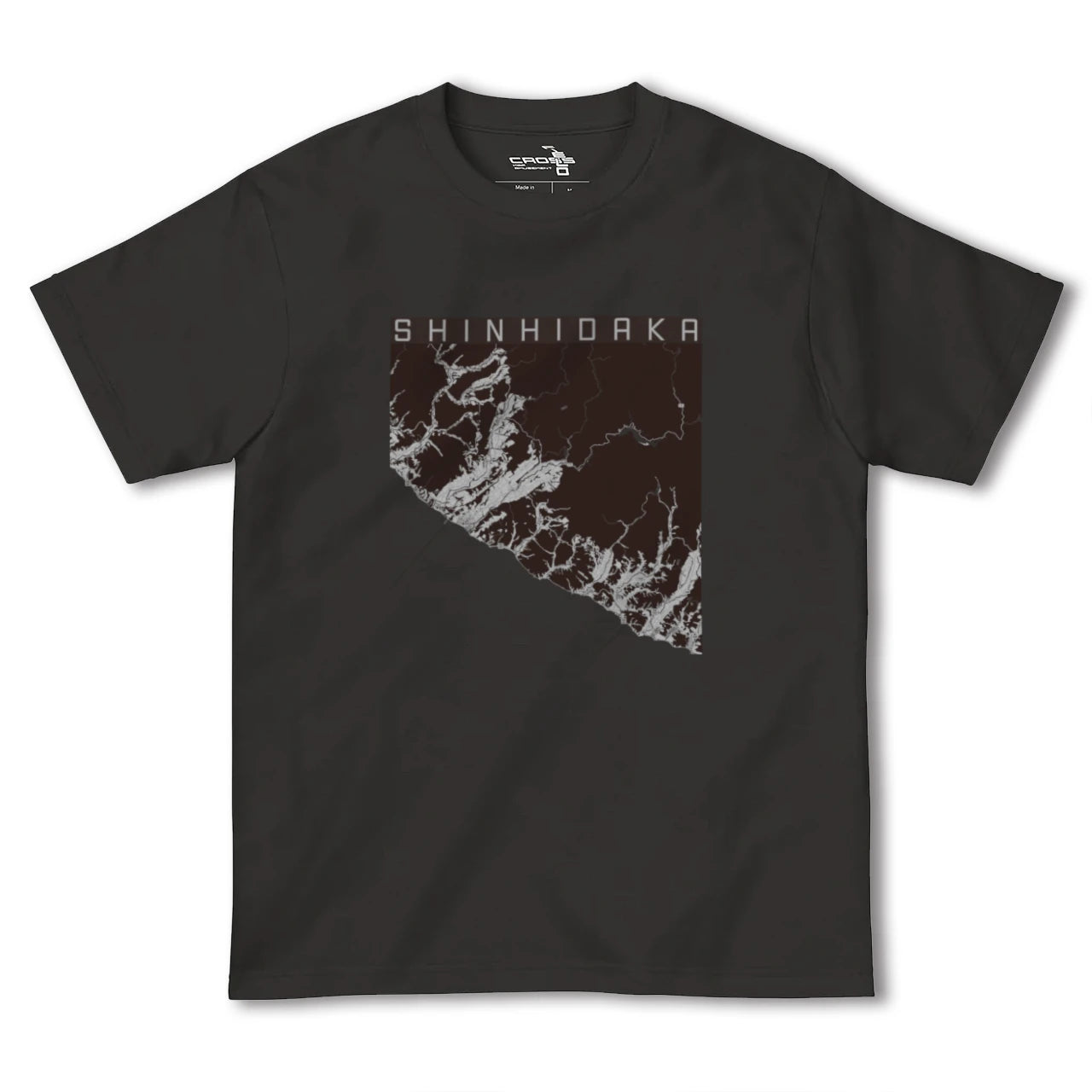 【新ひだか(北海道)】地図柄ヘビーウェイトTシャツ