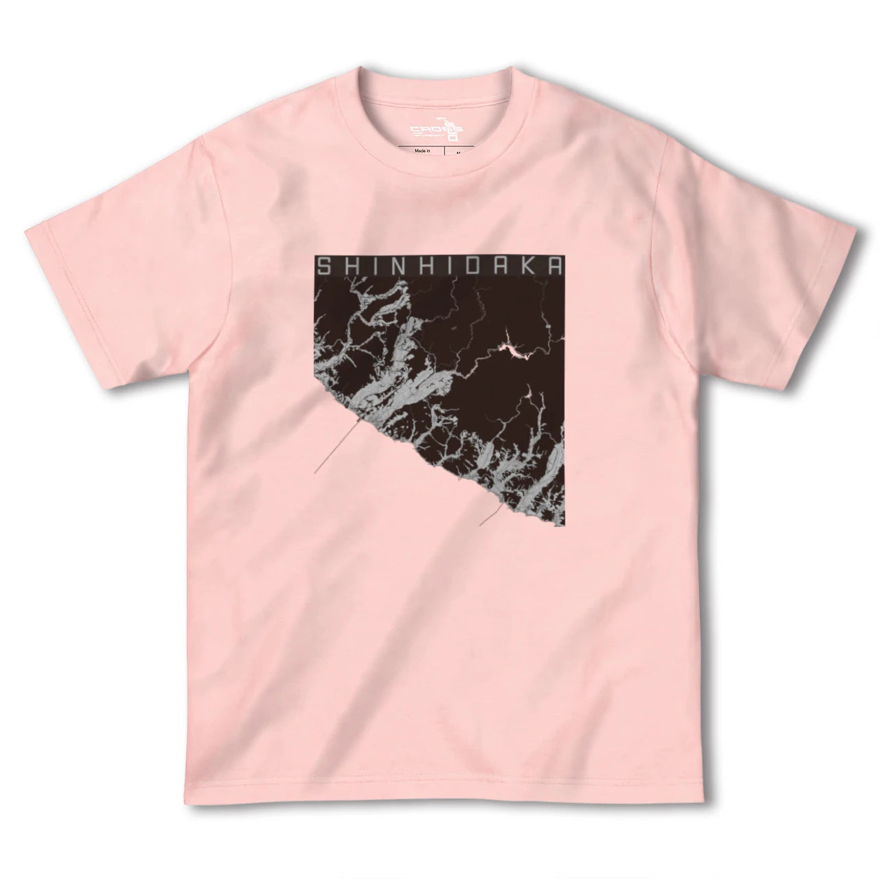 【新ひだか(北海道)】地図柄ヘビーウェイトTシャツ
