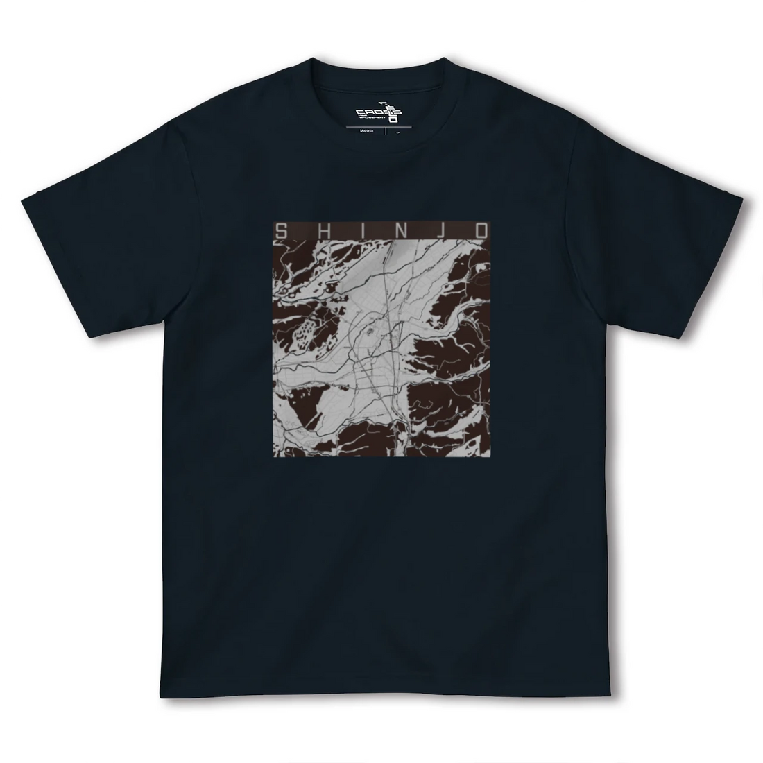 【新庄(山形県)】地図柄ヘビーウェイトTシャツ