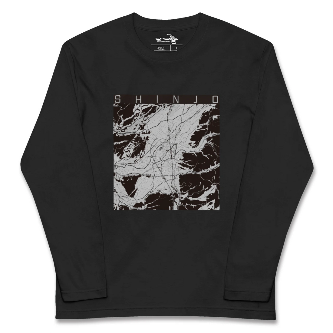 【新庄(山形県)】地図柄ロングスリーブTシャツ