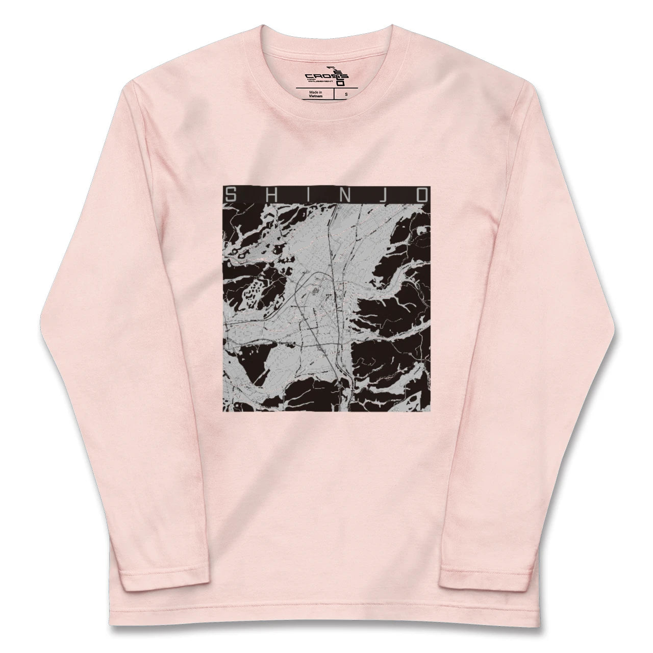 【新庄(山形県)】地図柄ロングスリーブTシャツ