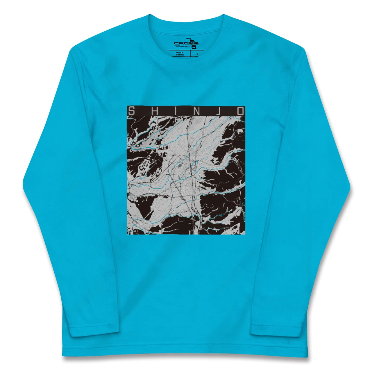 【新庄(山形県)】地図柄ロングスリーブTシャツ