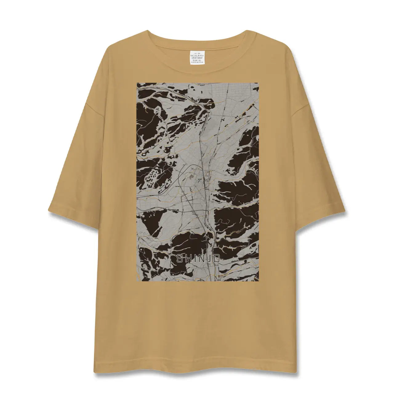【新庄(山形県)】地図柄ビッグシルエットTシャツ