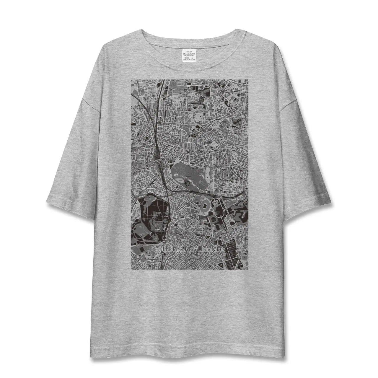 【新宿御苑前(東京都)】地図柄ビッグシルエットTシャツ