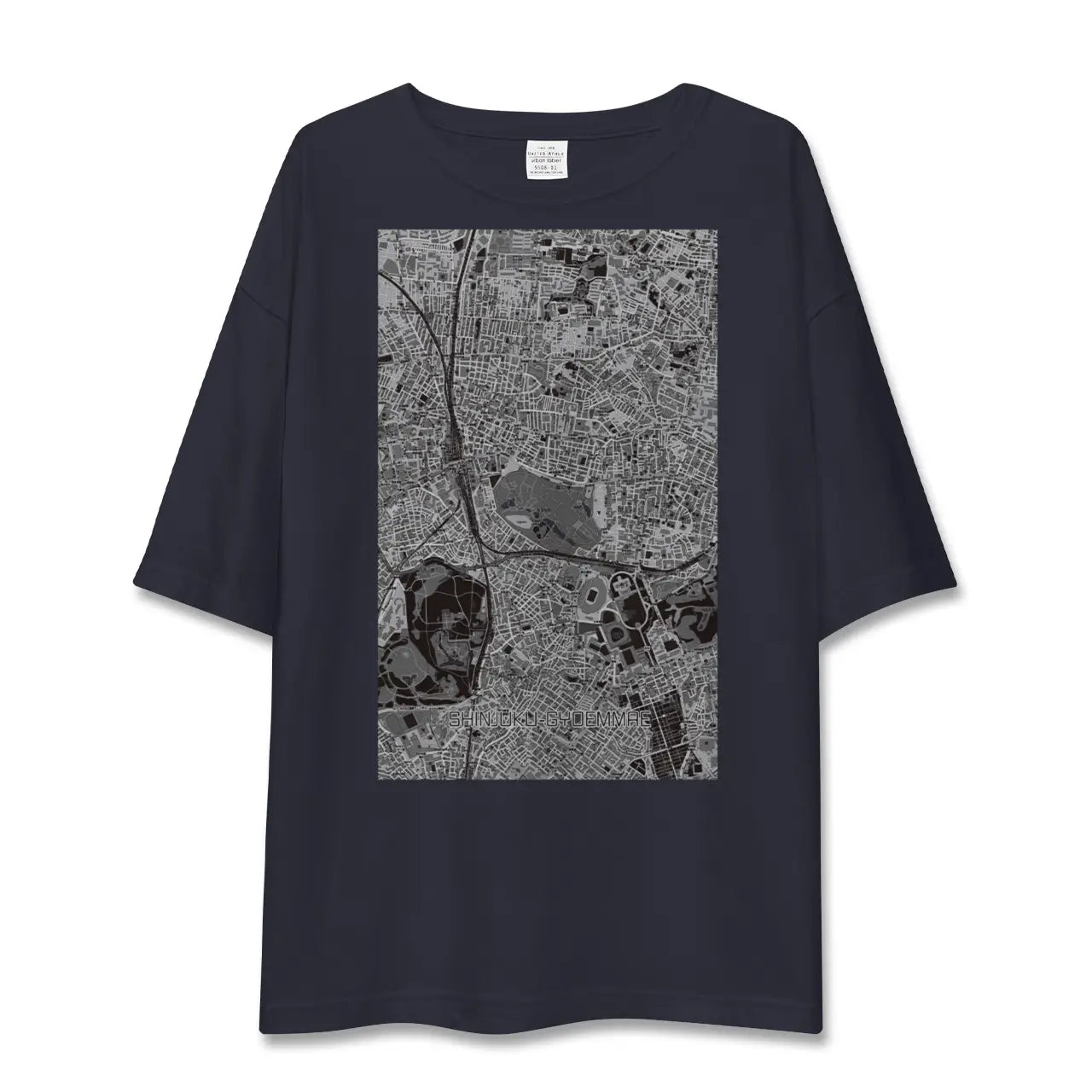 【新宿御苑前(東京都)】地図柄ビッグシルエットTシャツ