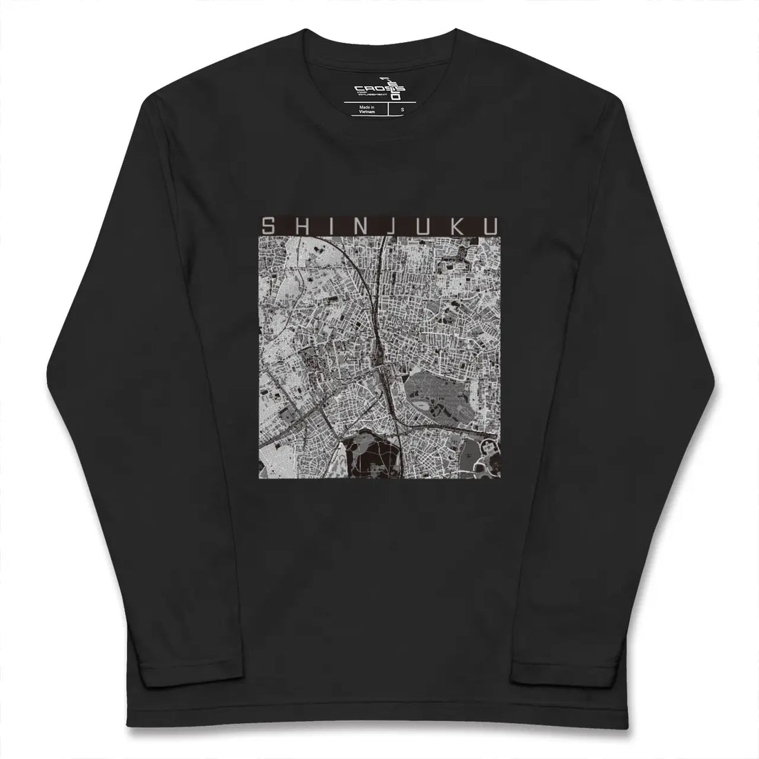 【新宿(東京都)】地図柄ロングスリーブTシャツ