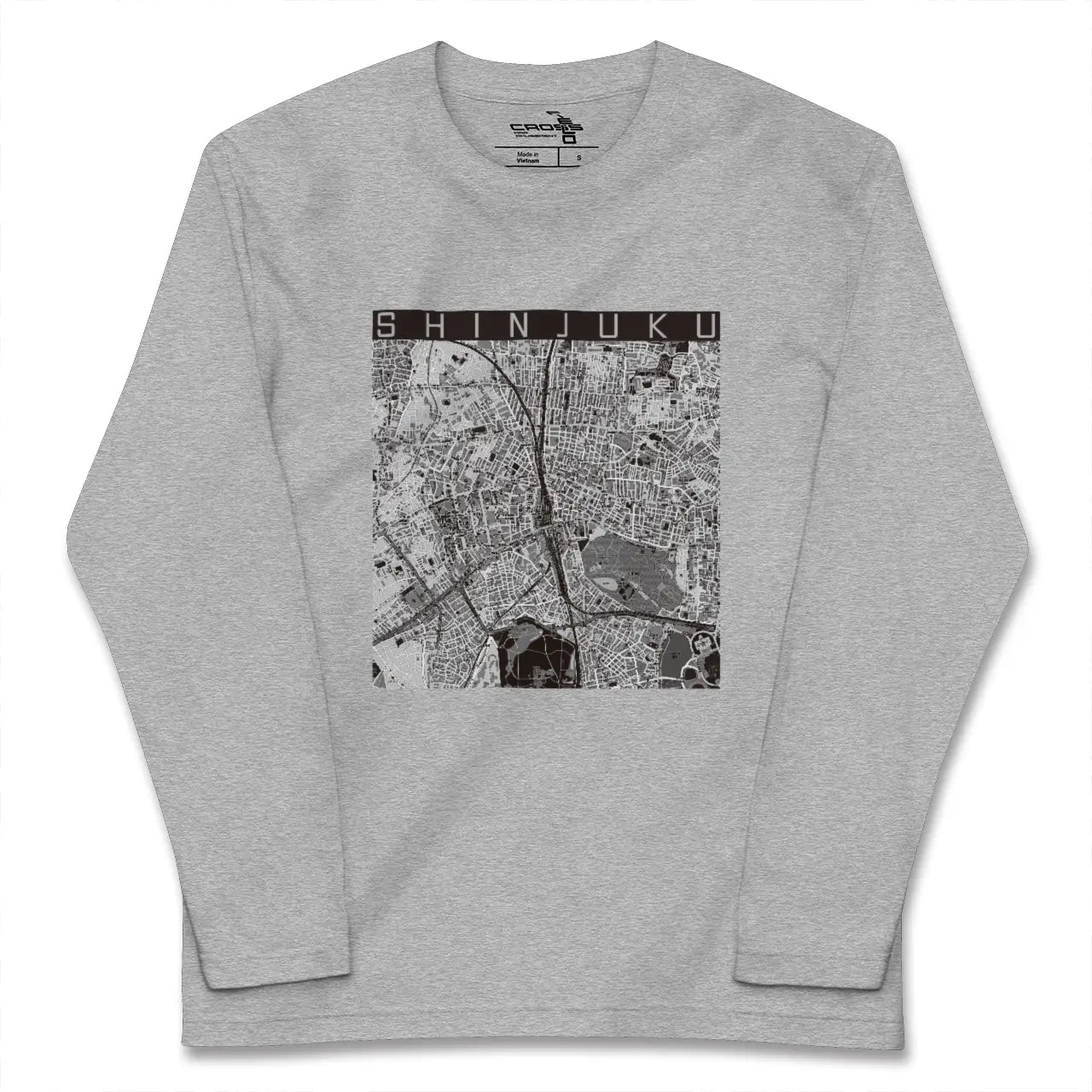 【新宿(東京都)】地図柄ロングスリーブTシャツ