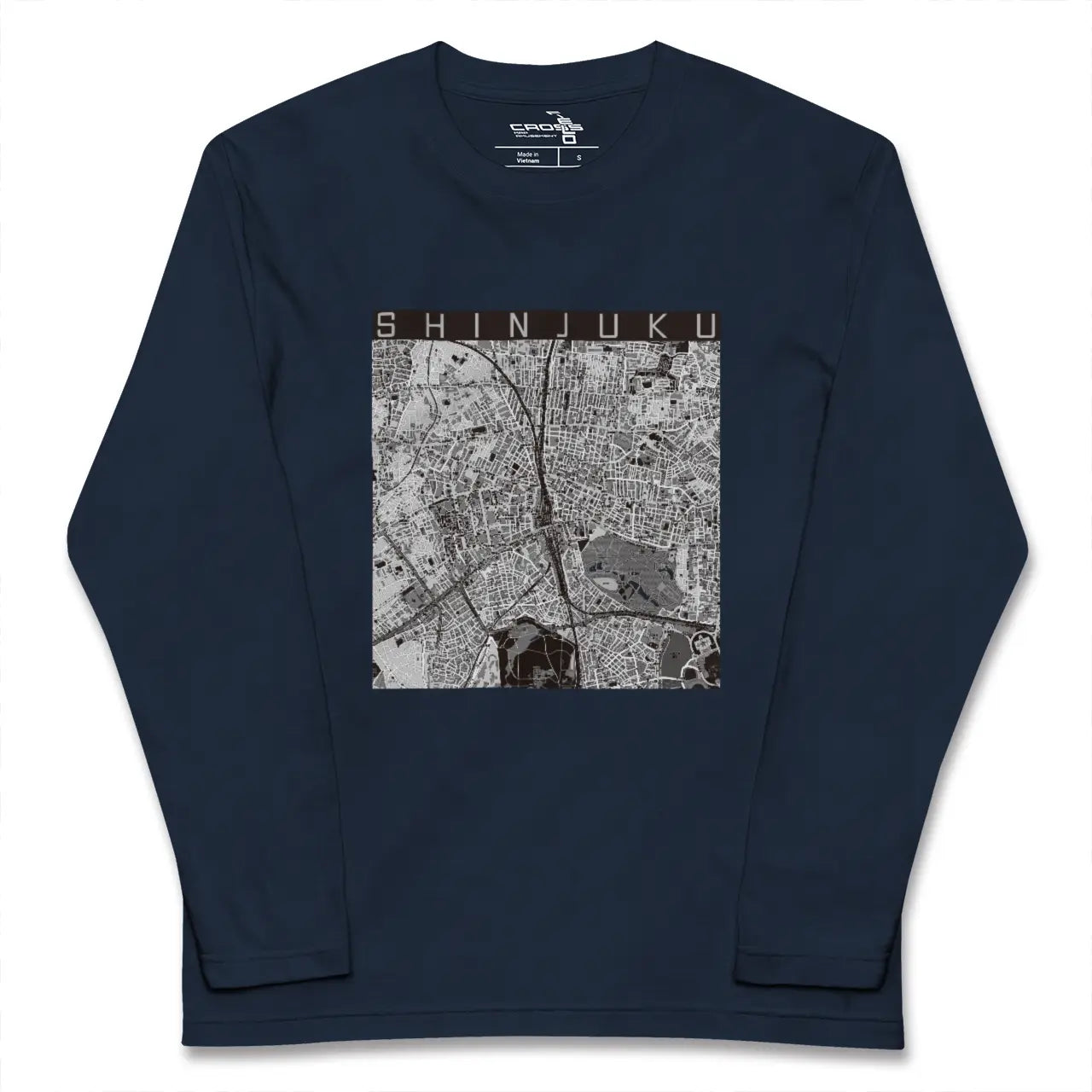 【新宿(東京都)】地図柄ロングスリーブTシャツ