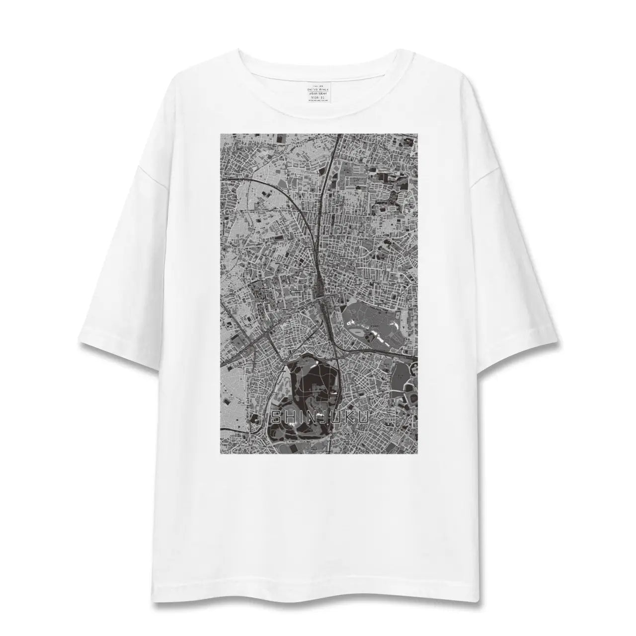 【新宿(東京都)】地図柄ビッグシルエットTシャツ