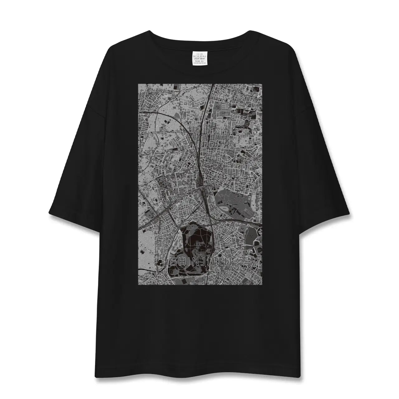 【新宿(東京都)】地図柄ビッグシルエットTシャツ