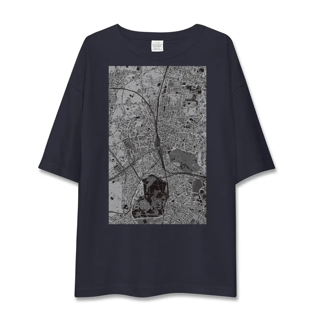 【新宿(東京都)】地図柄ビッグシルエットTシャツ