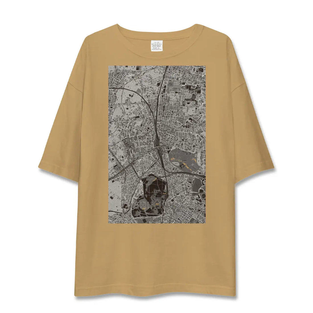 【新宿(東京都)】地図柄ビッグシルエットTシャツ