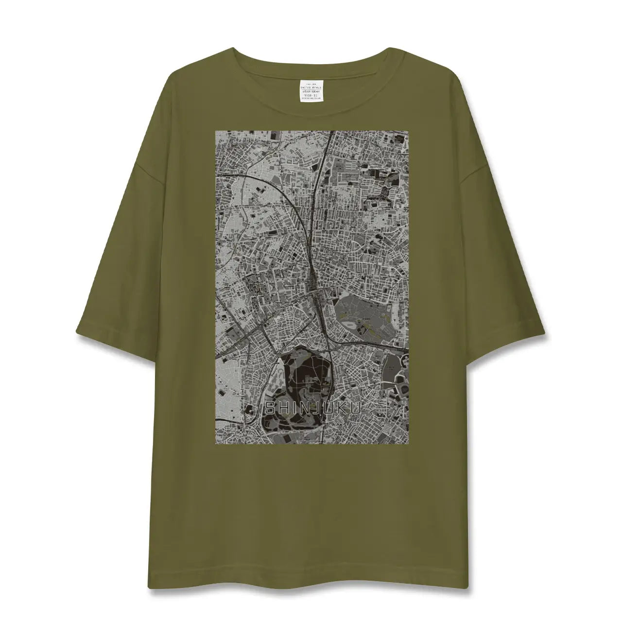 【新宿(東京都)】地図柄ビッグシルエットTシャツ