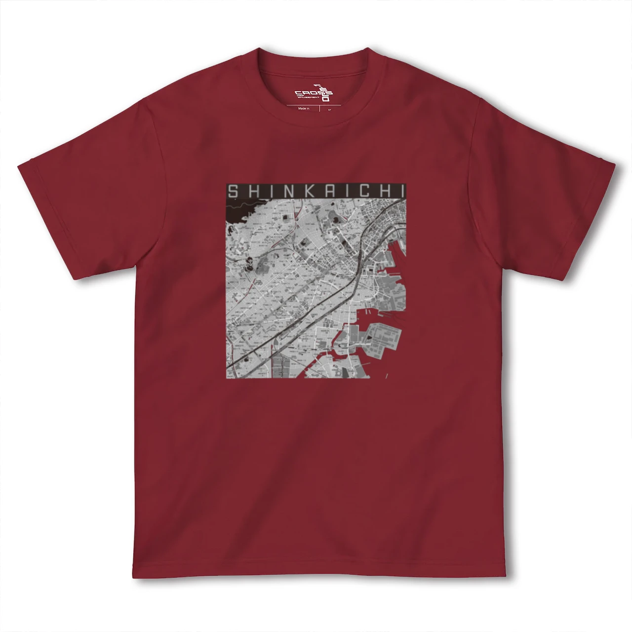 【新開地(兵庫県)】地図柄ヘビーウェイトTシャツ