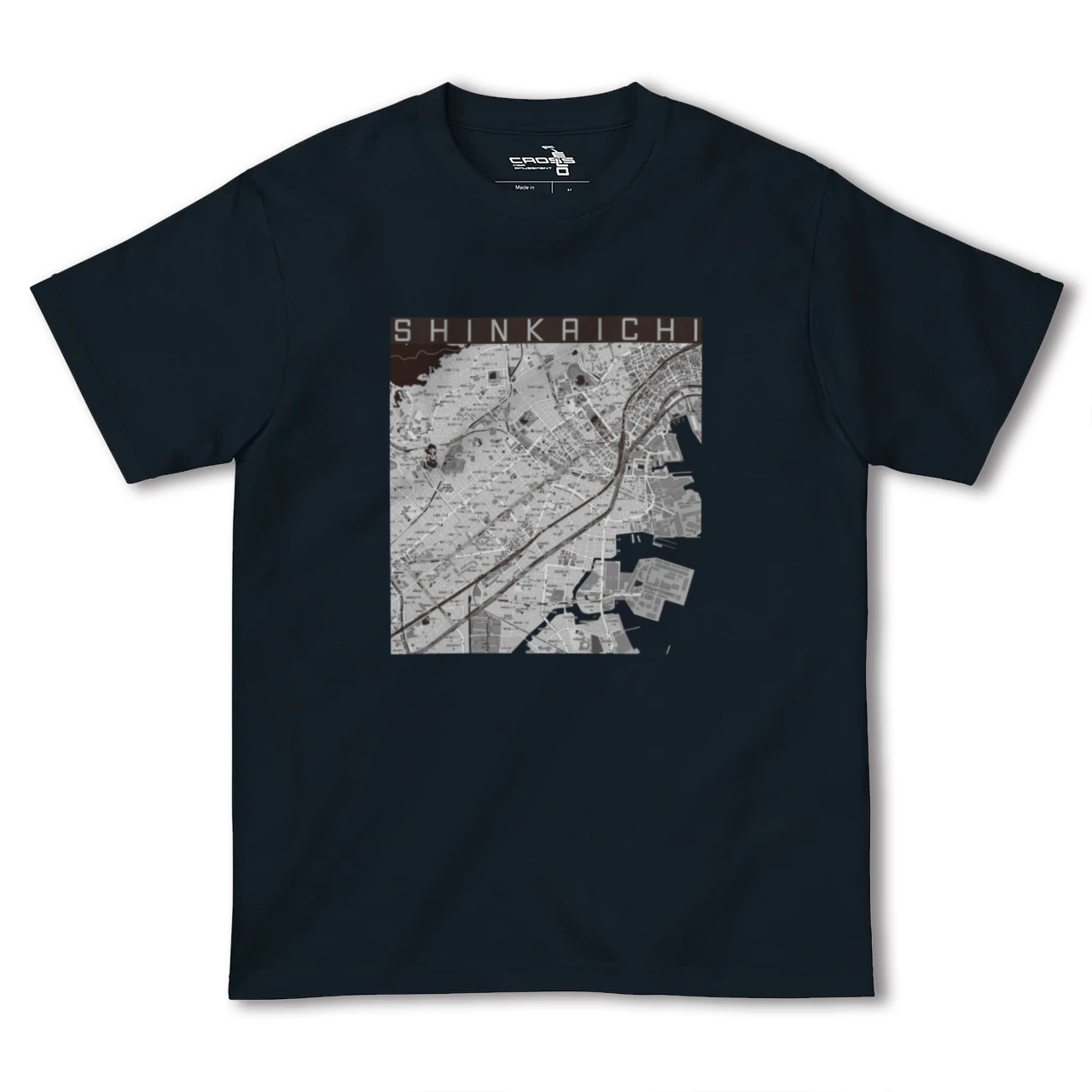 【新開地(兵庫県)】地図柄ヘビーウェイトTシャツ