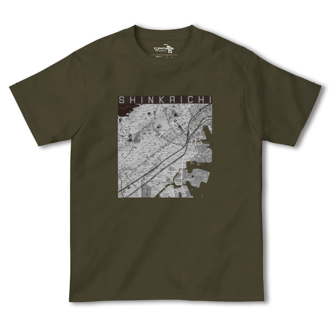 【新開地(兵庫県)】地図柄ヘビーウェイトTシャツ