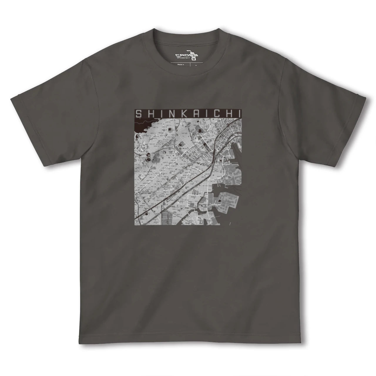 【新開地(兵庫県)】地図柄ヘビーウェイトTシャツ