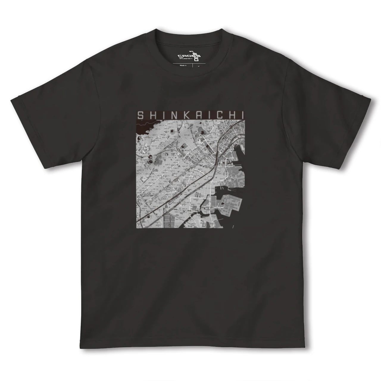【新開地(兵庫県)】地図柄ヘビーウェイトTシャツ