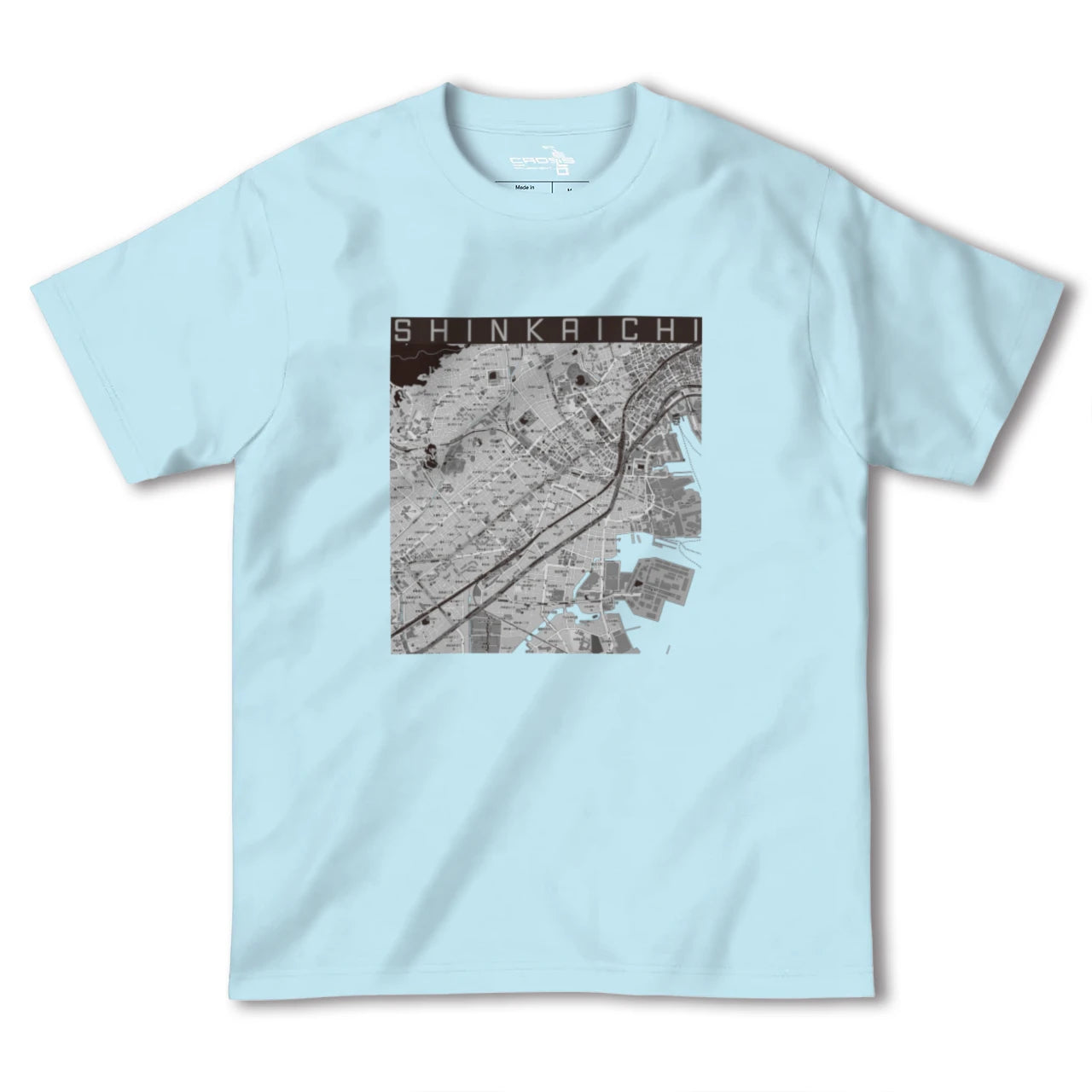 【新開地(兵庫県)】地図柄ヘビーウェイトTシャツ