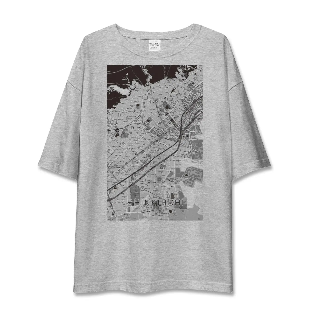 【新開地(兵庫県)】地図柄ビッグシルエットTシャツ