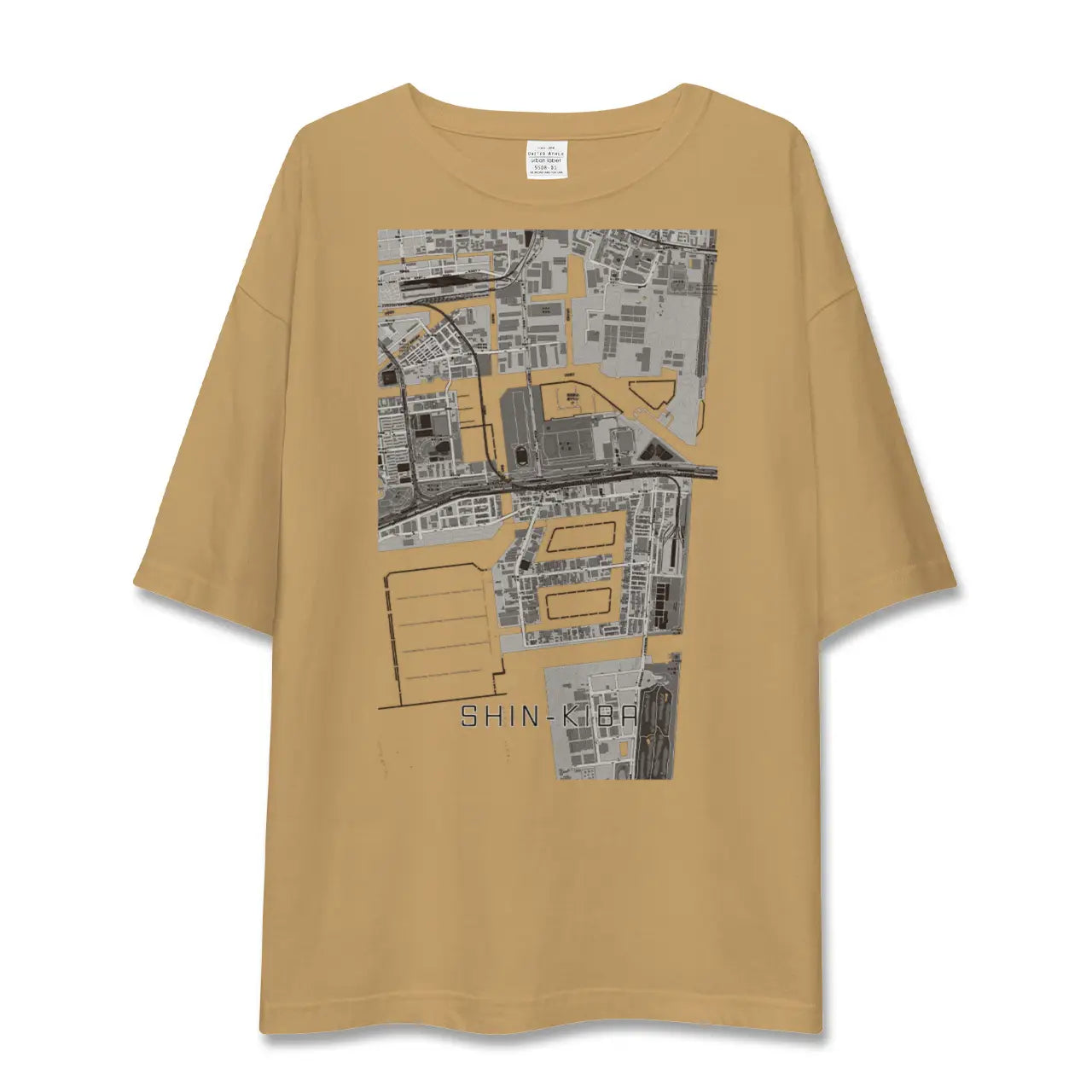【新木場(東京都)】地図柄ビッグシルエットTシャツ