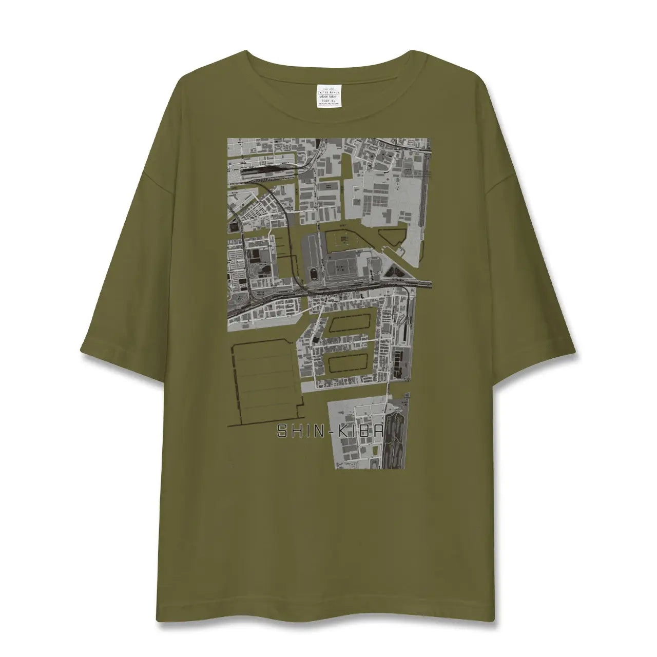 【新木場(東京都)】地図柄ビッグシルエットTシャツ