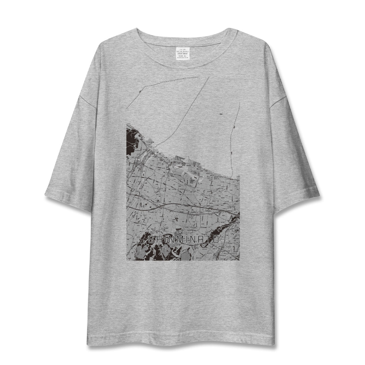 【新湊(富山県)】地図柄ビッグシルエットTシャツ
