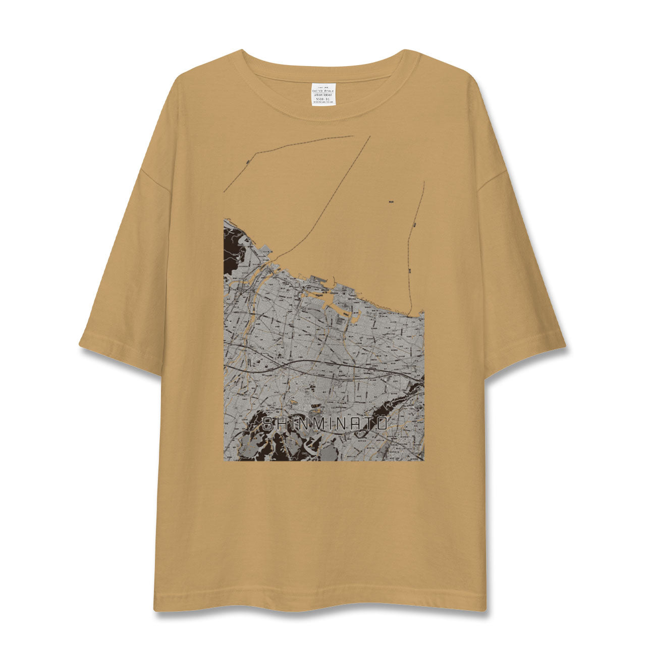 【新湊(富山県)】地図柄ビッグシルエットTシャツ