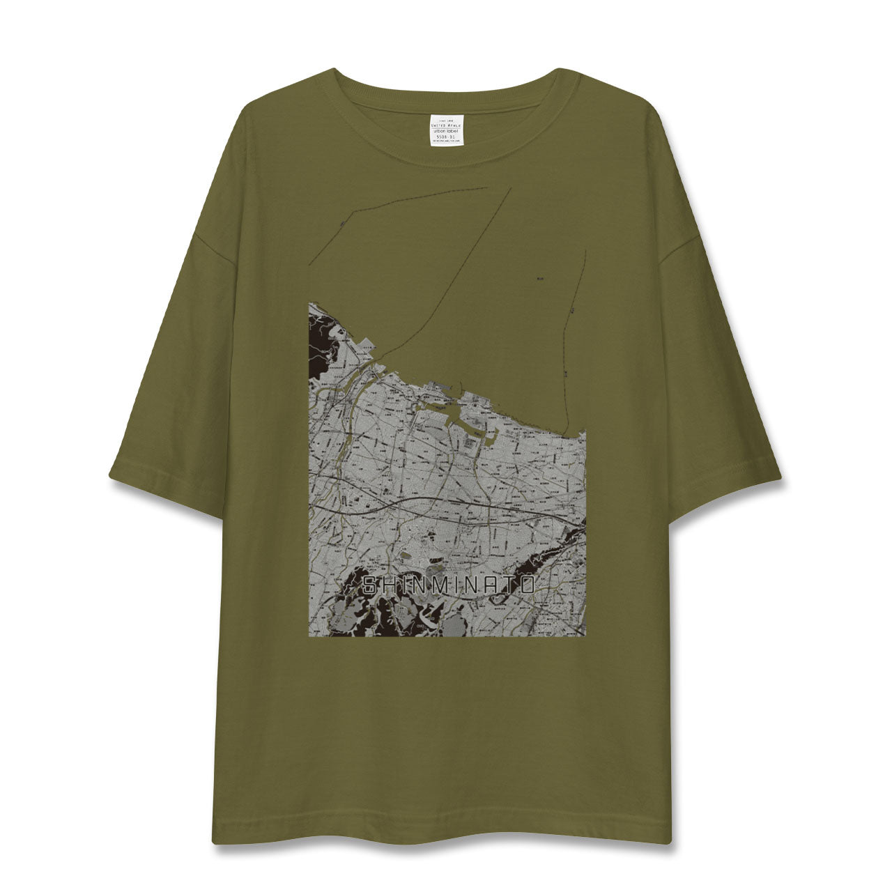 【新湊(富山県)】地図柄ビッグシルエットTシャツ